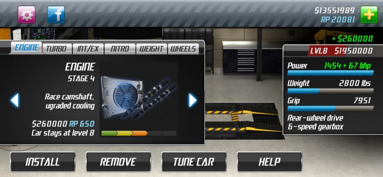 Drag Racing: Гонка для iOS — скриншот 3