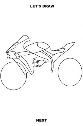 Draw Motorcycles: Sport для Android — скриншот 3