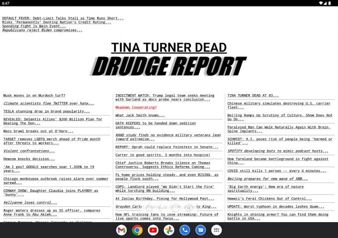 Drudge Report (Official App) для Android — скриншот 5