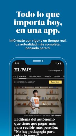 EL PAÍS для Android — скриншот 1