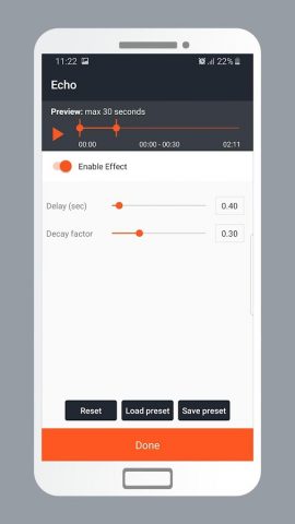 Echo Sound Effects for Audio для Android — скриншот 2