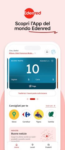 Edenred Italia для Android — скриншот 1