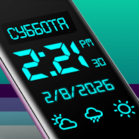 Электронные часы и Погода для Android