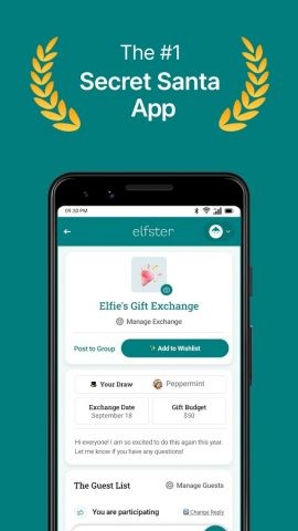 Elfster: The Secret Santa App для Android — скриншот 1