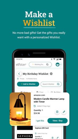 Elfster: The Secret Santa App для Android — скриншот 3