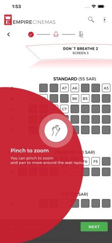 Empire Cinemas для iOS — скриншот 3