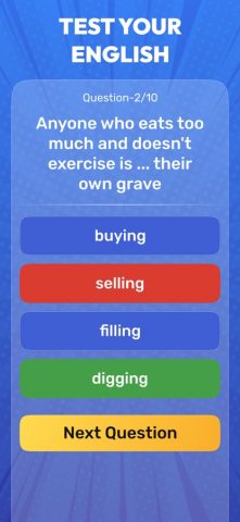 English Quiz test your level для iOS — скриншот 3