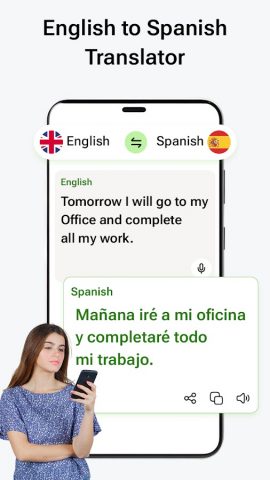 English to Spanish Translator для Android — скриншот 1