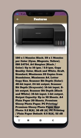 Epson L3100 L Series Guide для Android — скриншот 1