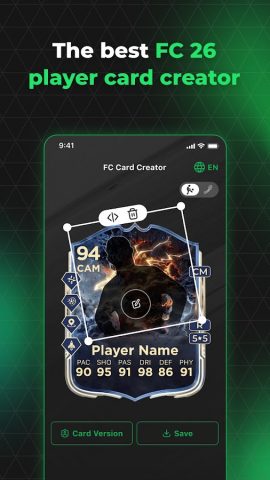 FUT 26 Card Creator для Android — скриншот 1