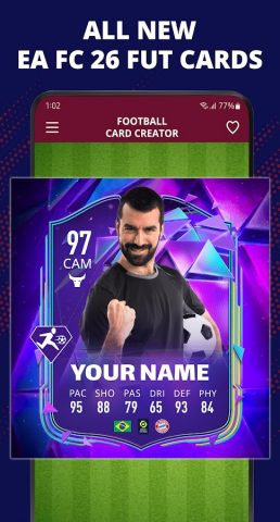 FUT Card Creator 26 для Android — скриншот 1