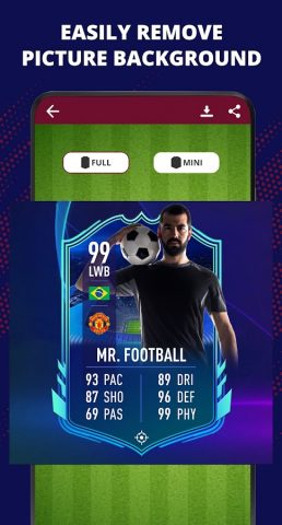 FUT Card Creator 26 для Android — скриншот 4