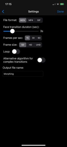 Face Video Morph Animator для iOS — скриншот 3