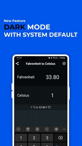 Fahrenheit to Celsius Convert для Android — скриншот 4