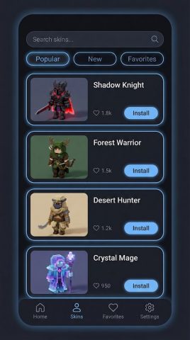 Fantasy Hero Skins Pack для Android — скриншот 5