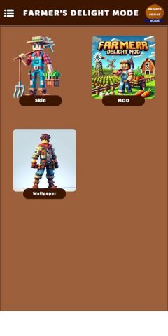 Farmer Delight Mode For MCPE для Android — скриншот 1