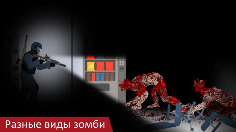 Flat Zombies: Defense&Cleanup для Android — скриншот 2