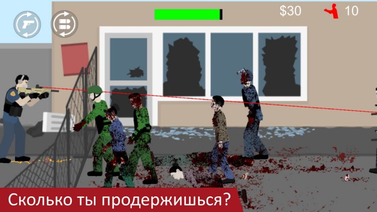 Flat Zombies: Defense&Cleanup для Android — скриншот 5