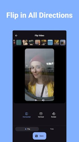 Флип Видео — Зеркало Видео для Android — скриншот 2