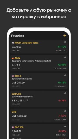 Фондовый рынок сегодня для Android — скриншот 5