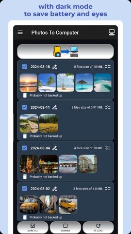 Фотографии на компьютер для Android — скриншот 2