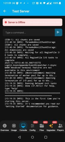 FreeMcServer.net для Android — скриншот 5