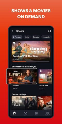 Fubo: Watch Live TV & Sports для Android — скриншот 4