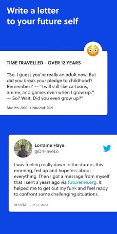 FutureMe для Android — скриншот 2