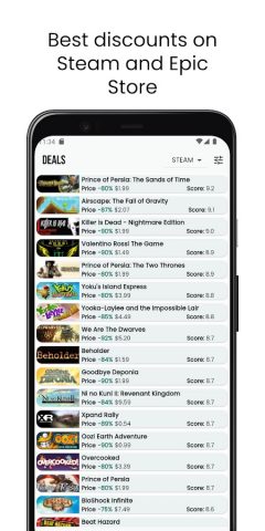GET — Steam & Epic Games Alert для Android — скриншот 2