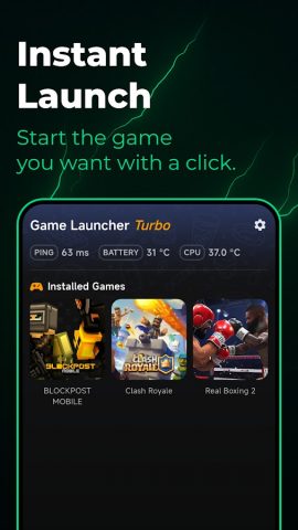 Game Booster: Turbo Launcher для Android — скриншот 1