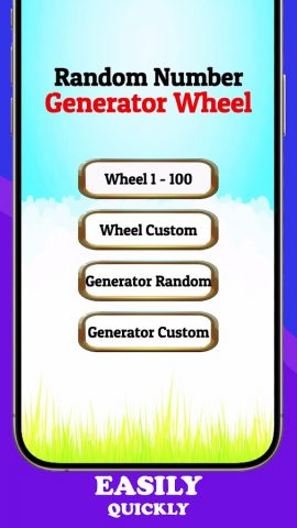 Random Number Generator Wheel для Android — скриншот 5