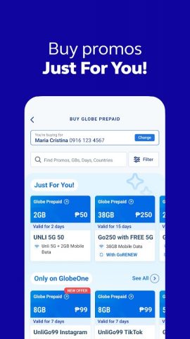 GlobeOne: Get More from Globe для Android — скриншот 3