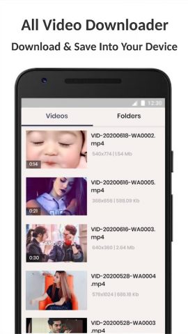 Go Video Downloader & Player для Android — скриншот 1
