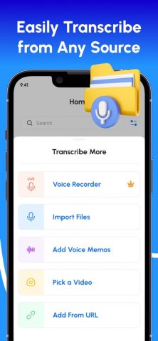 Голос в текст – транскрипция для iOS — скриншот 3