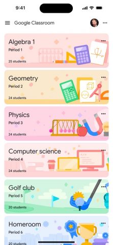 Google Classroom для iOS — скриншот 1
