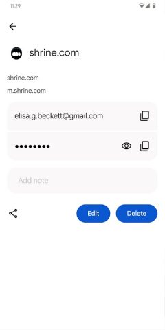 Google Менеджер паролей для Android — скриншот 3