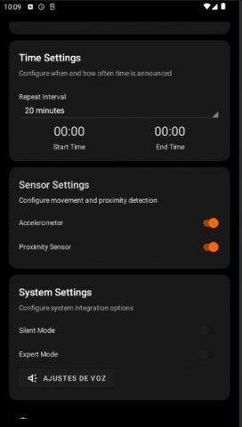 Говорящие часы для Android — скриншот 4