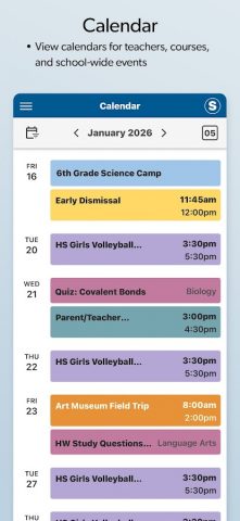 Gradelink Student/Parent App для Android — скриншот 2