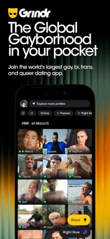 Grindr — Gay Dating & Chat для Android — скриншот 1