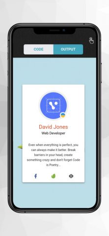 HTML editor — touch and code для iOS — скриншот 1