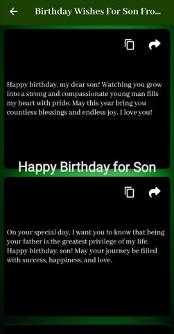 Happy Birthday for Son для Android — скриншот 3