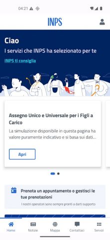 INPS Mobile для Android — скриншот 1