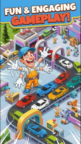 Idle Car Factory: Car Builder для Android — скриншот 2