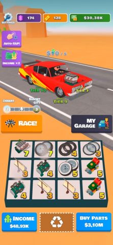 Idle Racer — 3D машины и гонки для iOS — скриншот 2