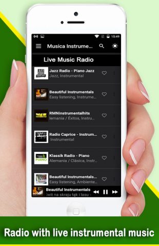 Инструментальная музыка для Android — скриншот 1