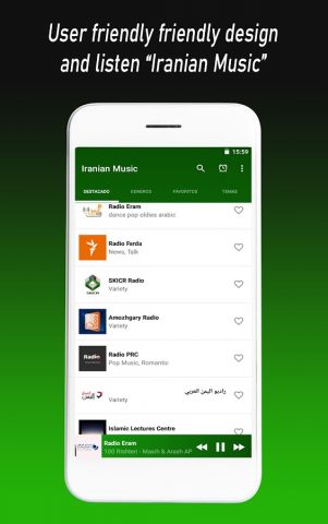 Iranian Music app для Android — скриншот 3