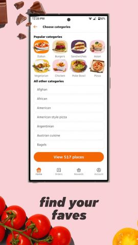 Just Eat — Food Delivery для Android — скриншот 3