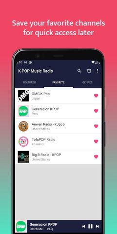 K-POP Music Radio для Android — скриншот 1