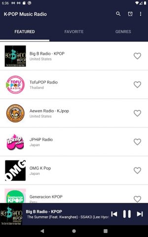 K-POP Music Radio для Android — скриншот 4
