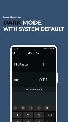 Kilopascal kPa to Bar Convert для Android — скриншот 4